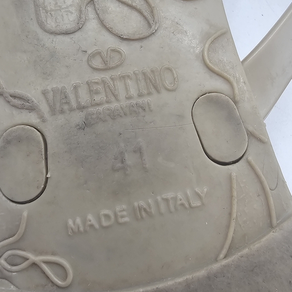 Valentino Garavani Rockstud PVC Jelly Thong Sandal Size 41 (US 10.5–11) - Picture 6 of 11